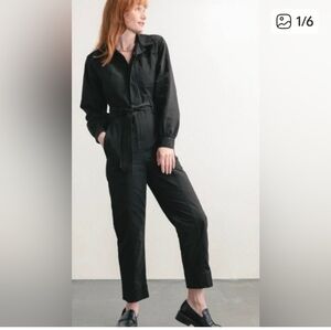 Darling Black Long-Sleeve Jumpsuit